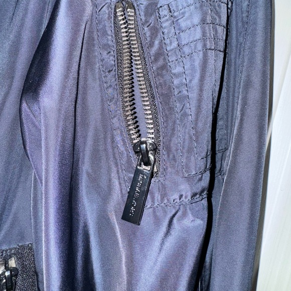 MICHAEL Michael Kors Navy bomber jacket size M NWOT - Picture 4 of 5